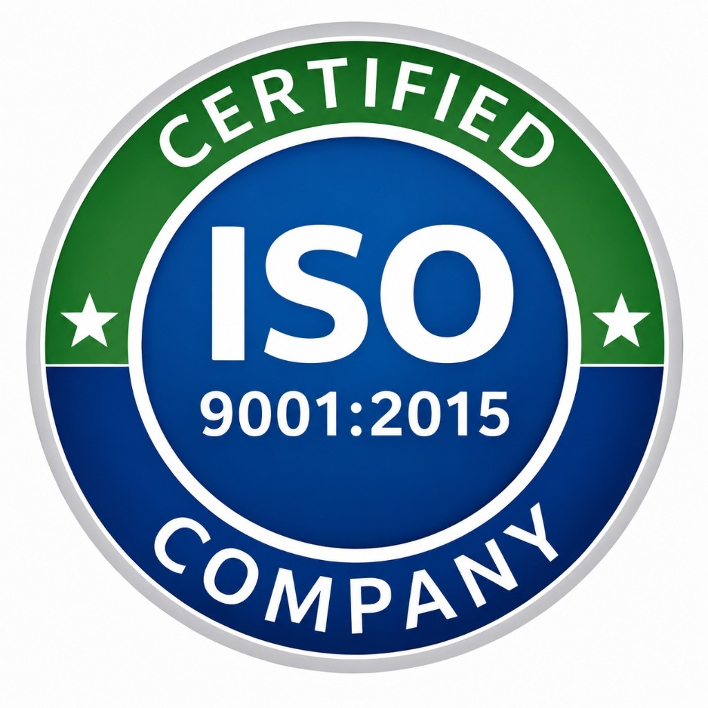 ISO 9001:2015 certified company