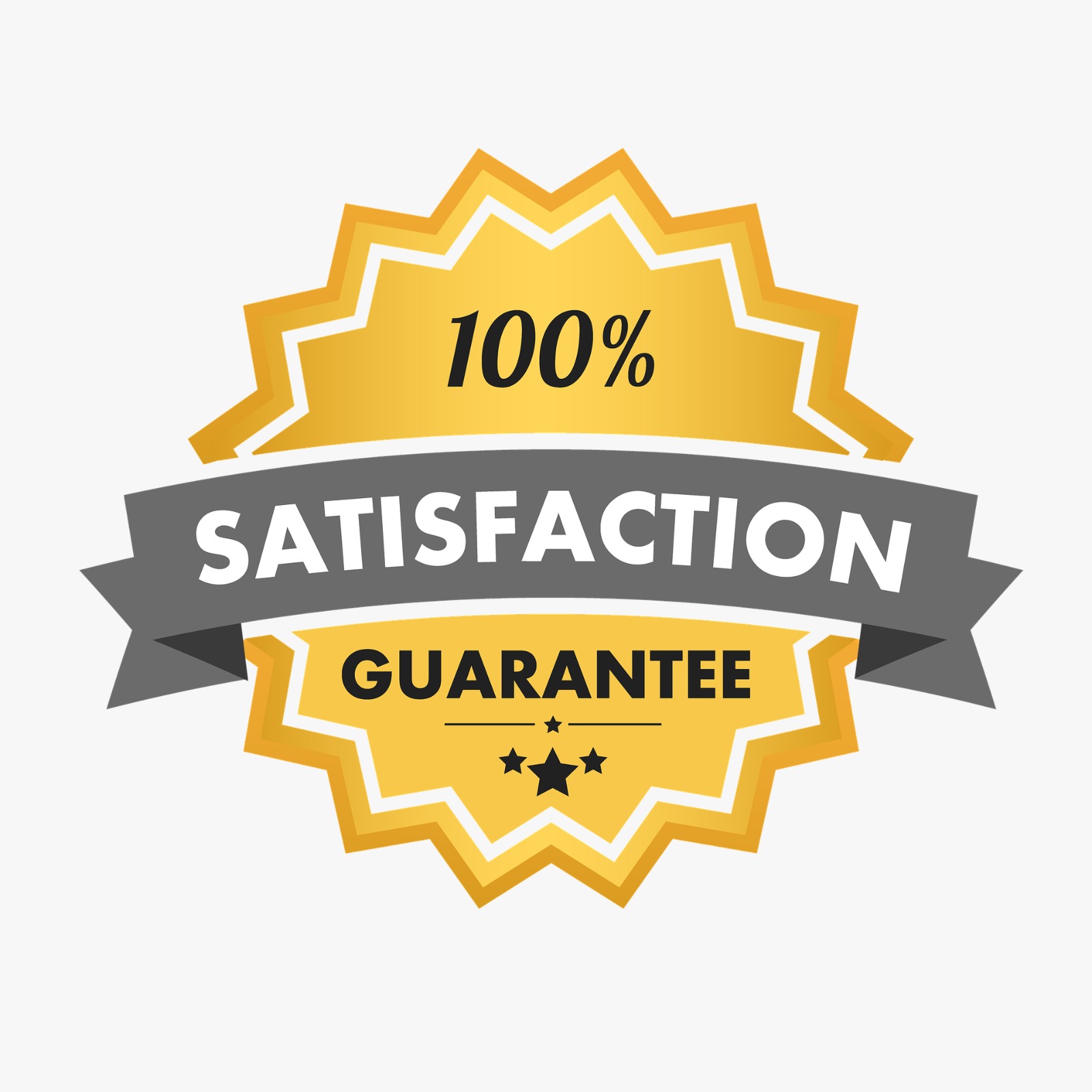 100% satisfaction guarantee